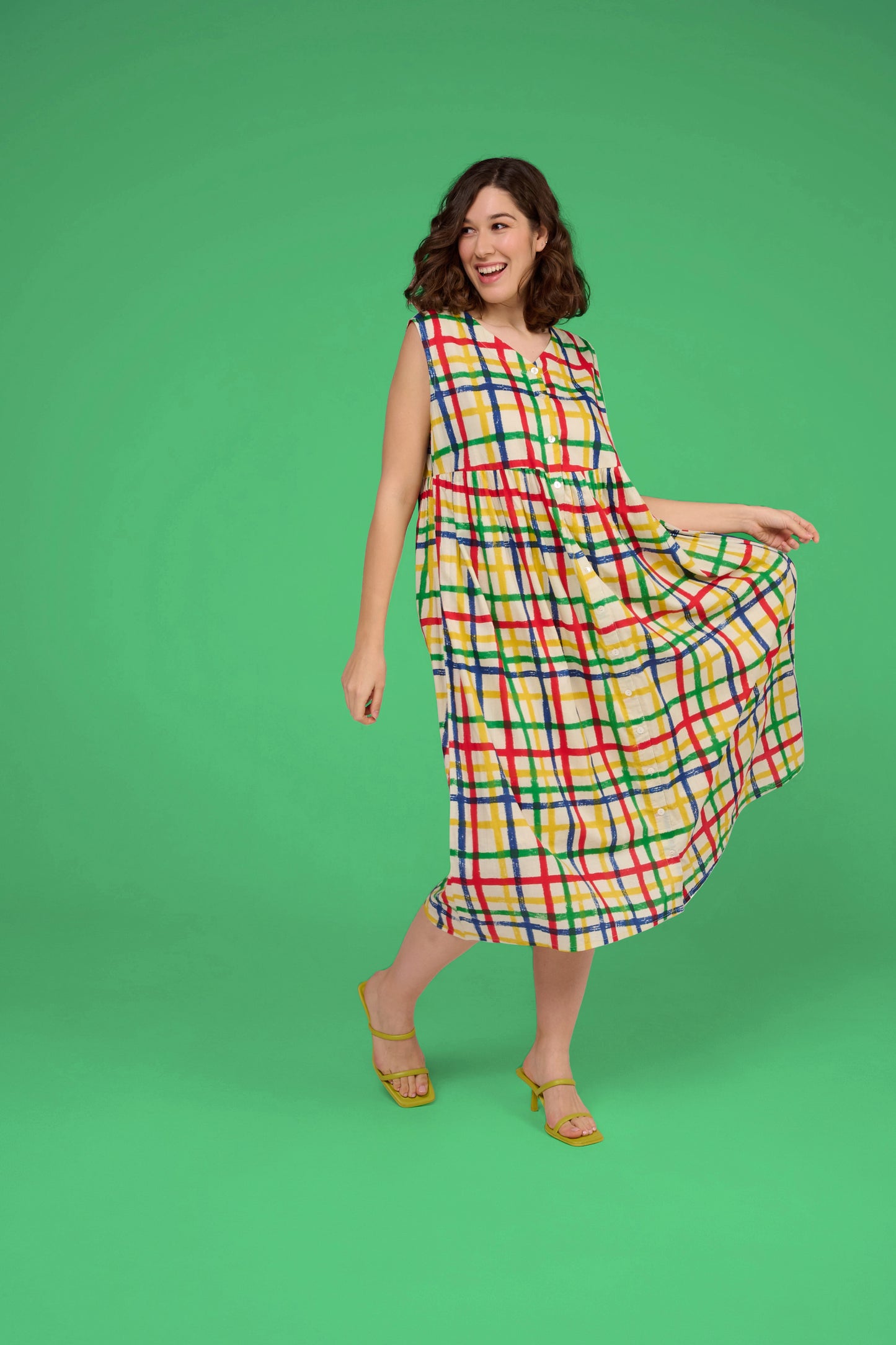 ROBE RAZZIA VICHY MULTICOLORE