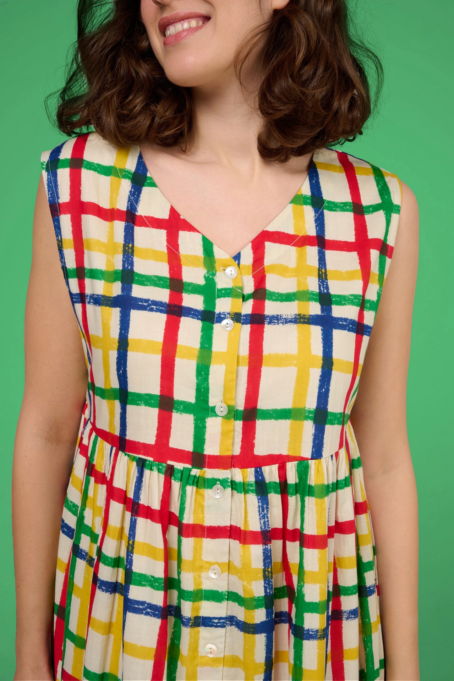 ROBE RAZZIA VICHY MULTICOLORE
