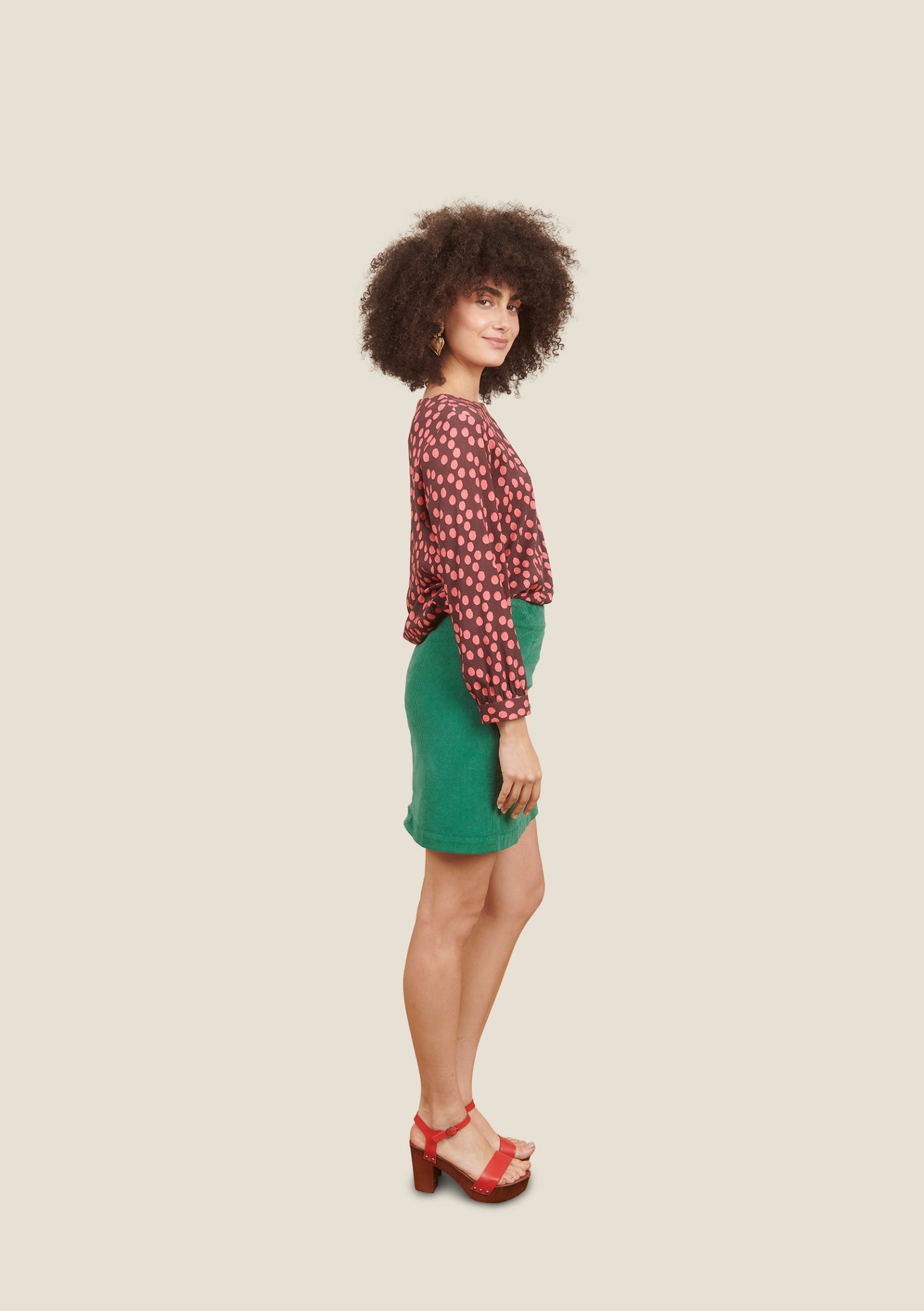 BLOUSE TORIDA GOMMETTE ROSE