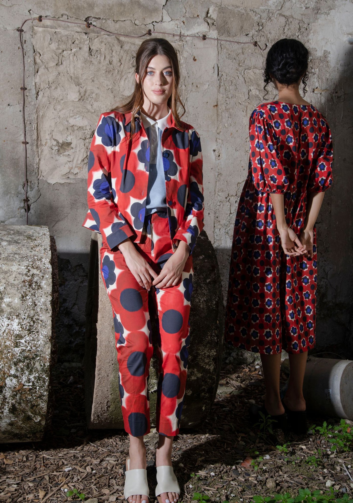 PANTALON PATOU TWIGGY ROUGE