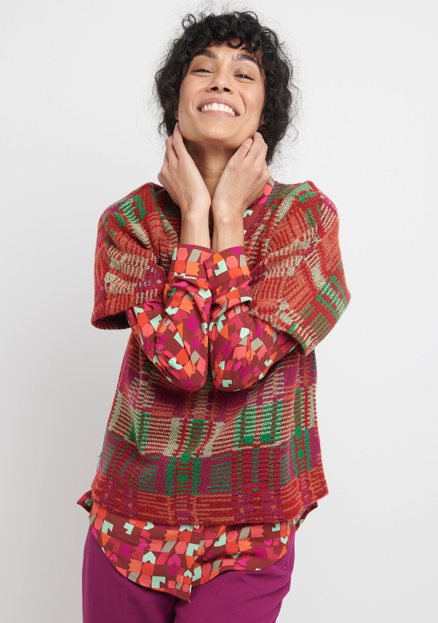 PULL SOUBI LIGNES ORANGE