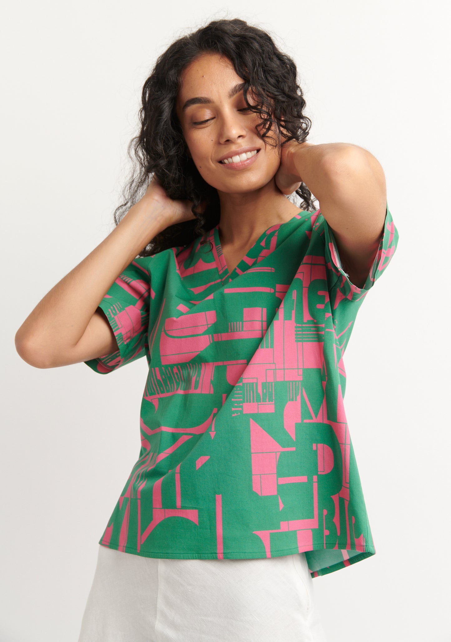 BLOUSE TOPVI GRAF VERT