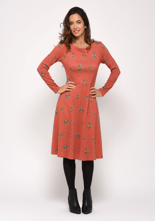 ROBE RELOC COEURFLEUR ORANGE