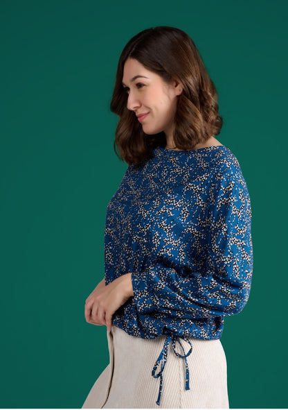 BLOUSE TORIDA LEO BLEU