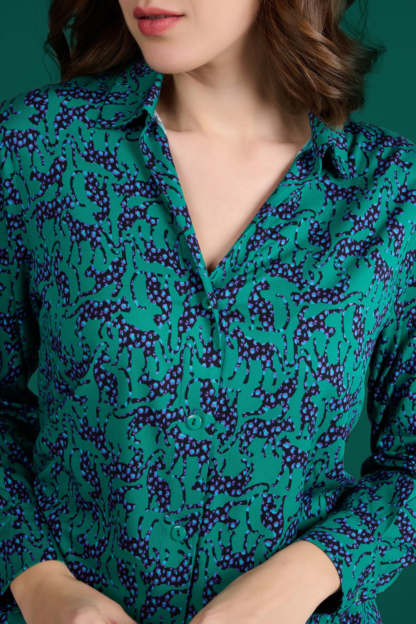 CHEMISE CENTI LEO VERT