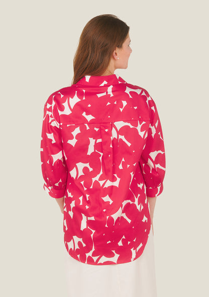 CHEMISIER CHANI OMBRES ROUGE