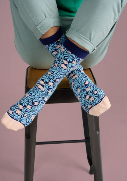 CHAUSSETTES CHOCE JARDIN ROSE