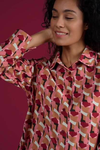 CHEMISIER CHELO BATTLE ROSE