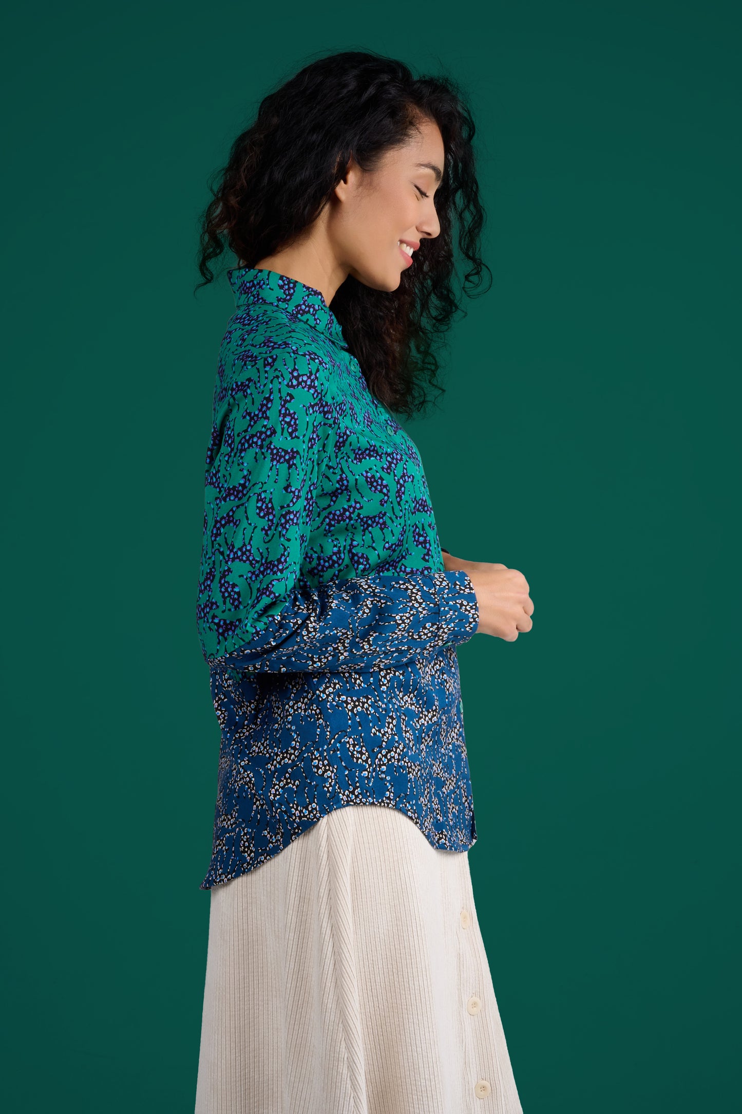 CHEMISE CHEMI LEO VERT