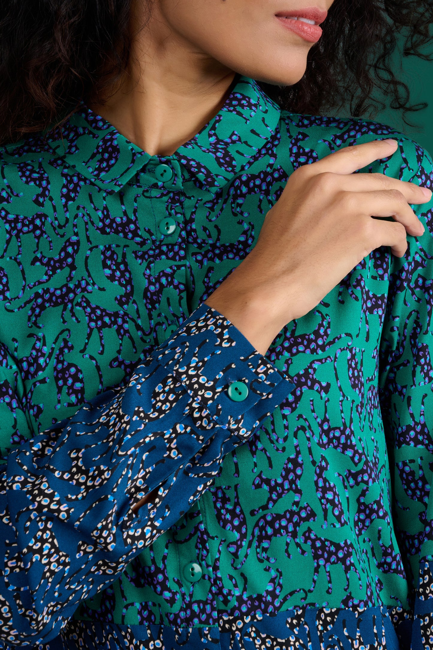 CHEMISE CHEMI LEO VERT