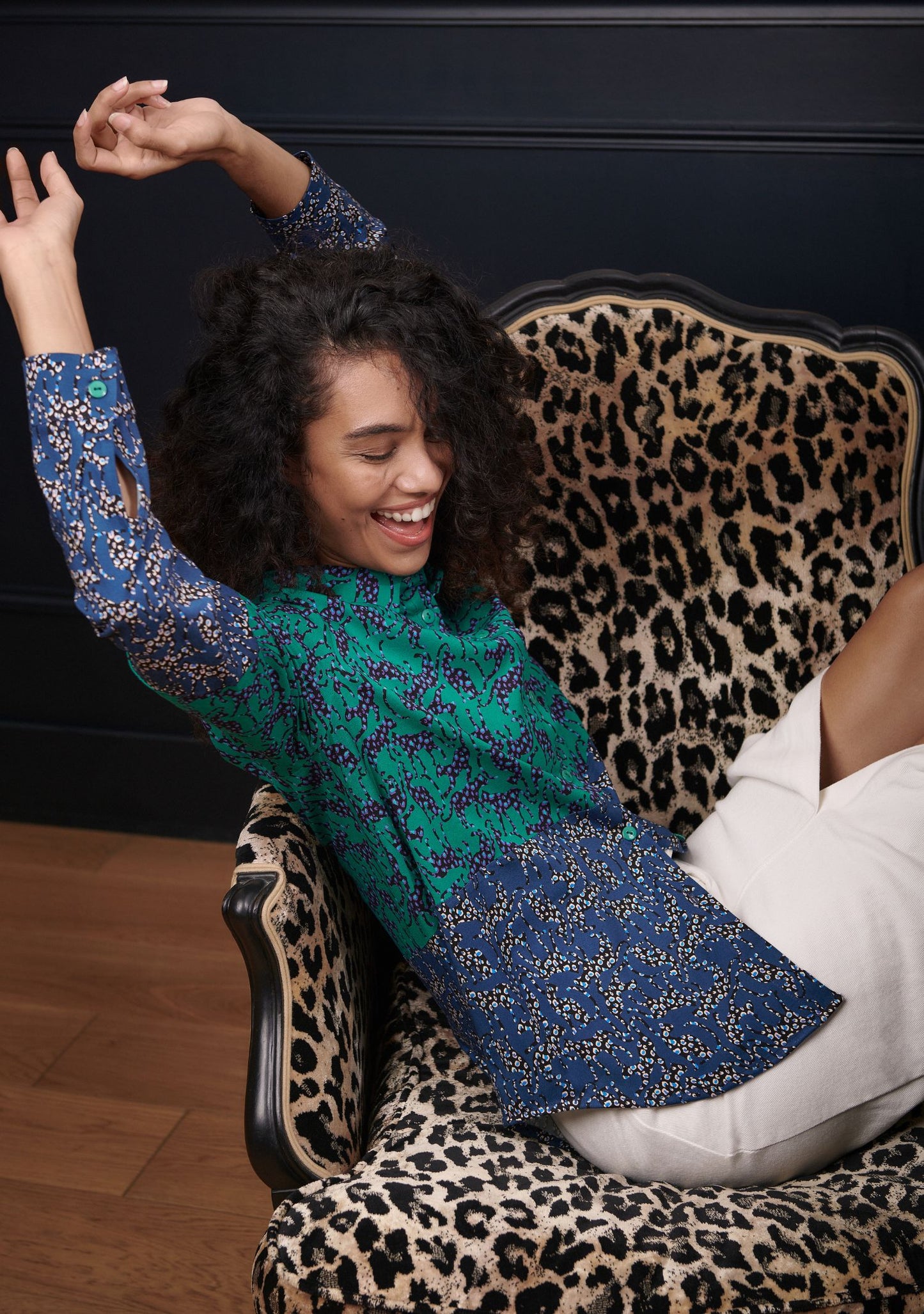 CHEMISE CHEMI LEO VERT