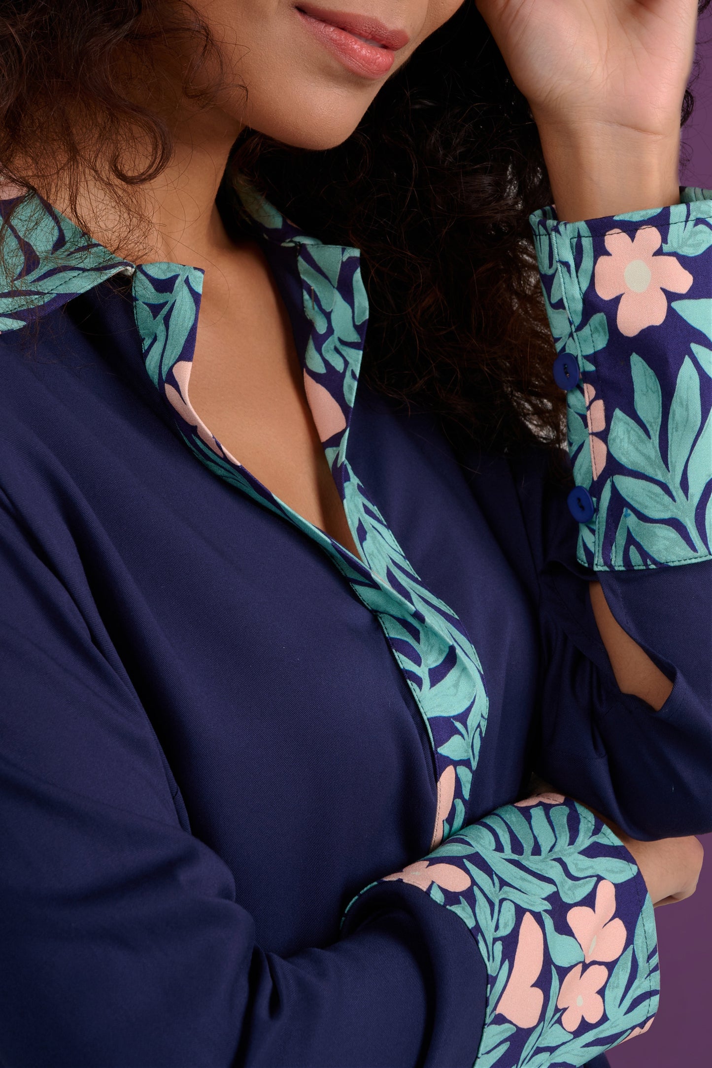 CHEMISIER CHERA JARDIN ROSE