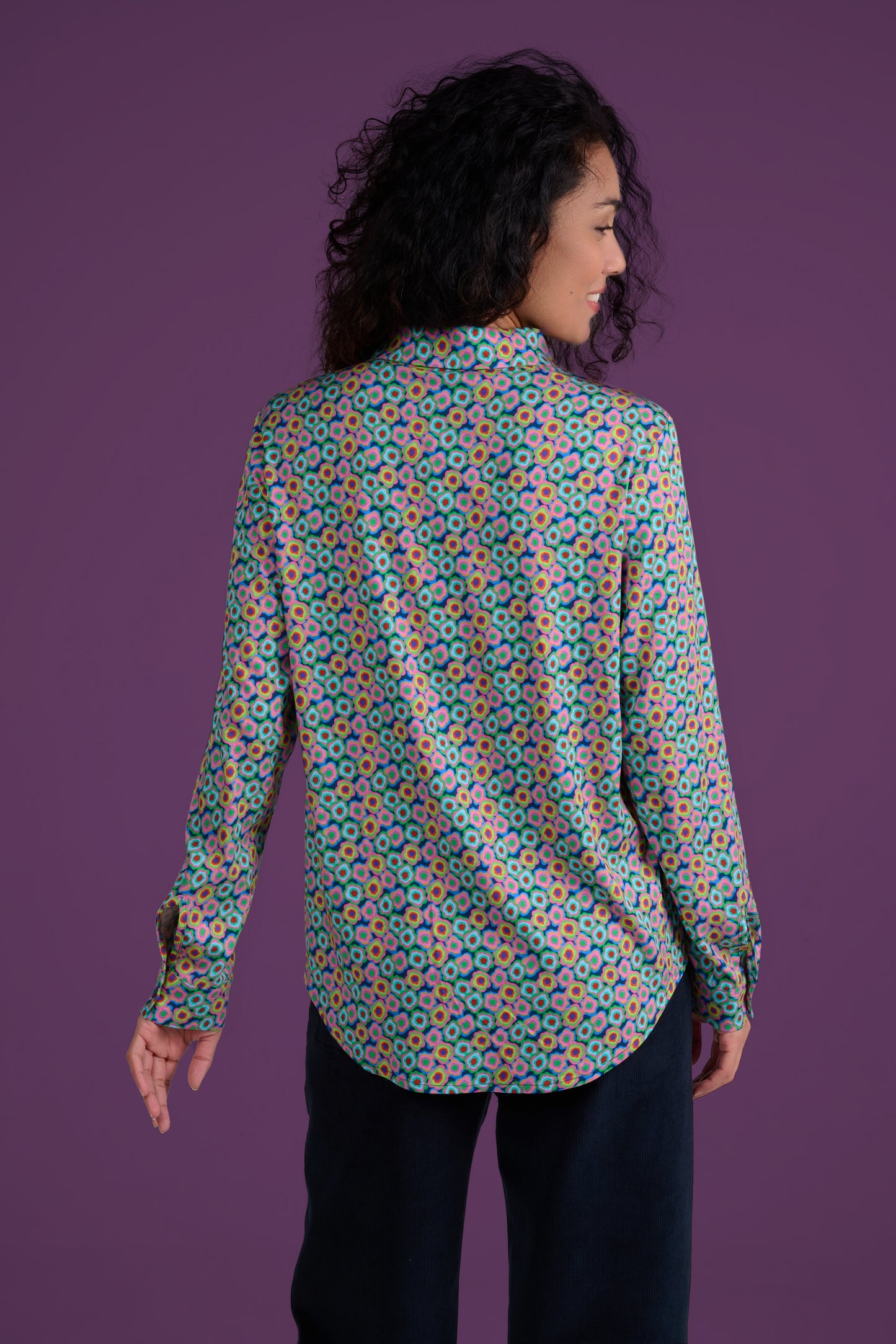 CHEMISE CHERIE FLOWERPOWER MULTICOLORE