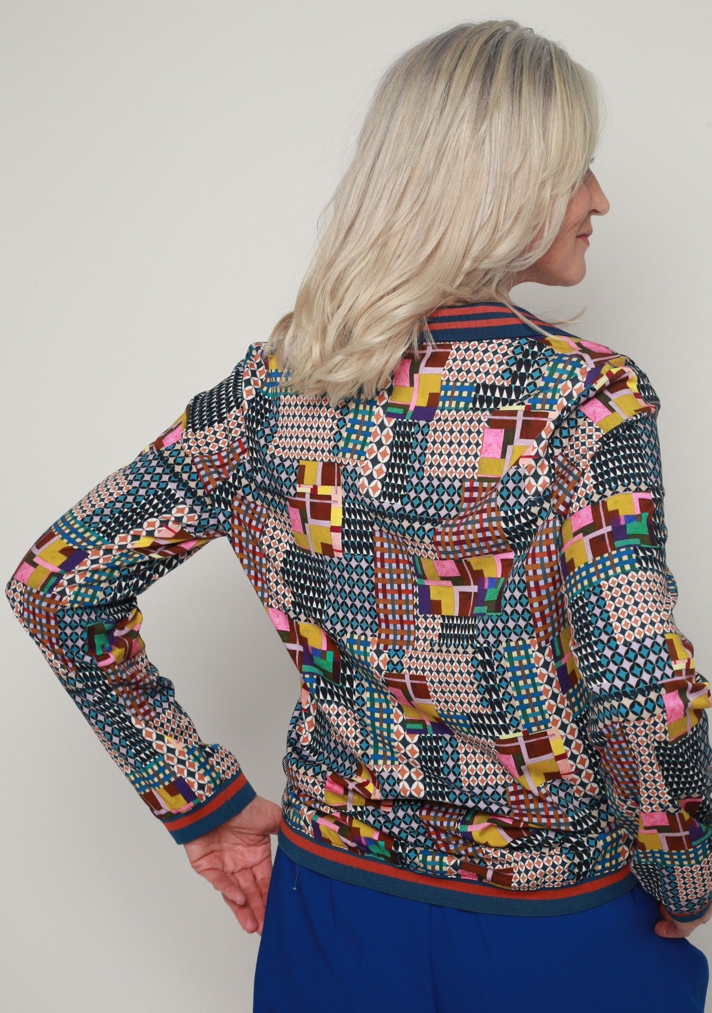 BLOUSE CHOLO MOSAIQUE MULTICOLORE