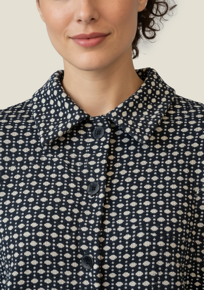 CHEMISE CIRIL POIS MARINE