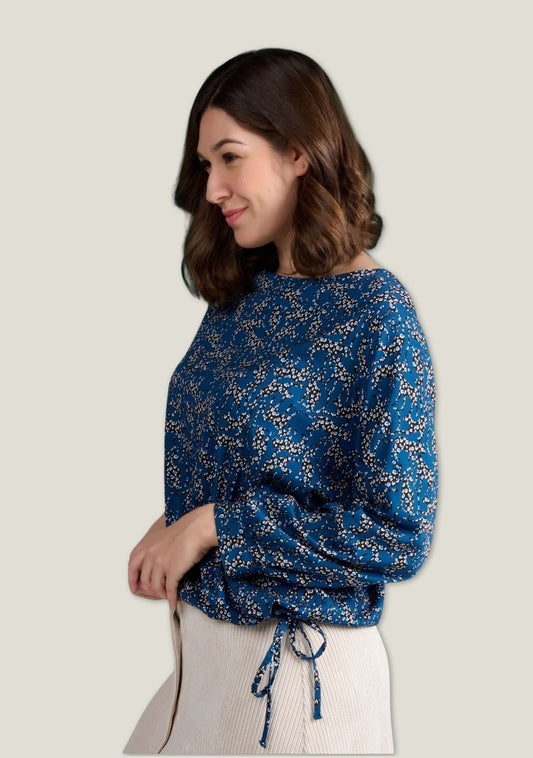 BLOUSE TORIDA LEO BLEU