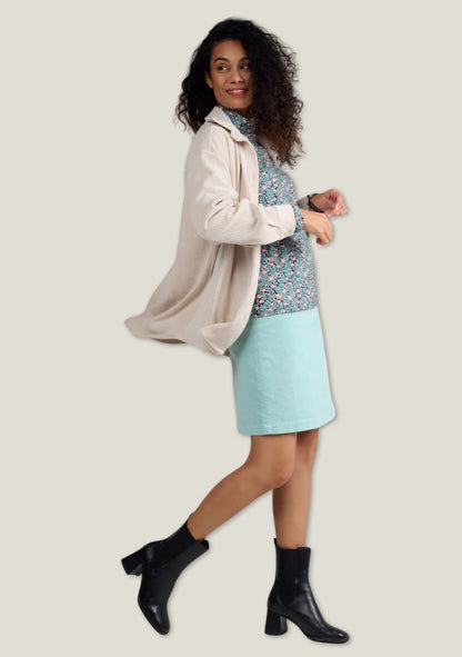 SUR CHEMISE SIMON VELOURS ECRU