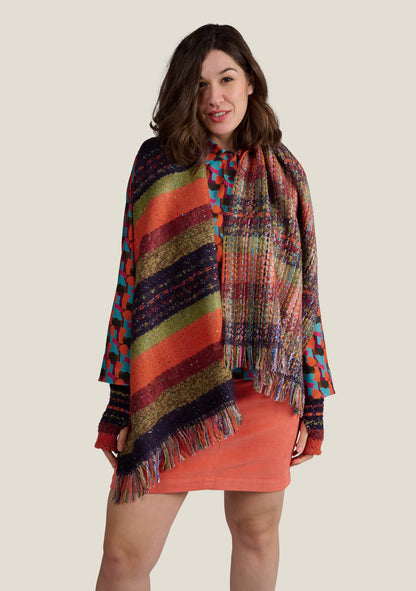 ÉTOLE RAYURES ORANGE