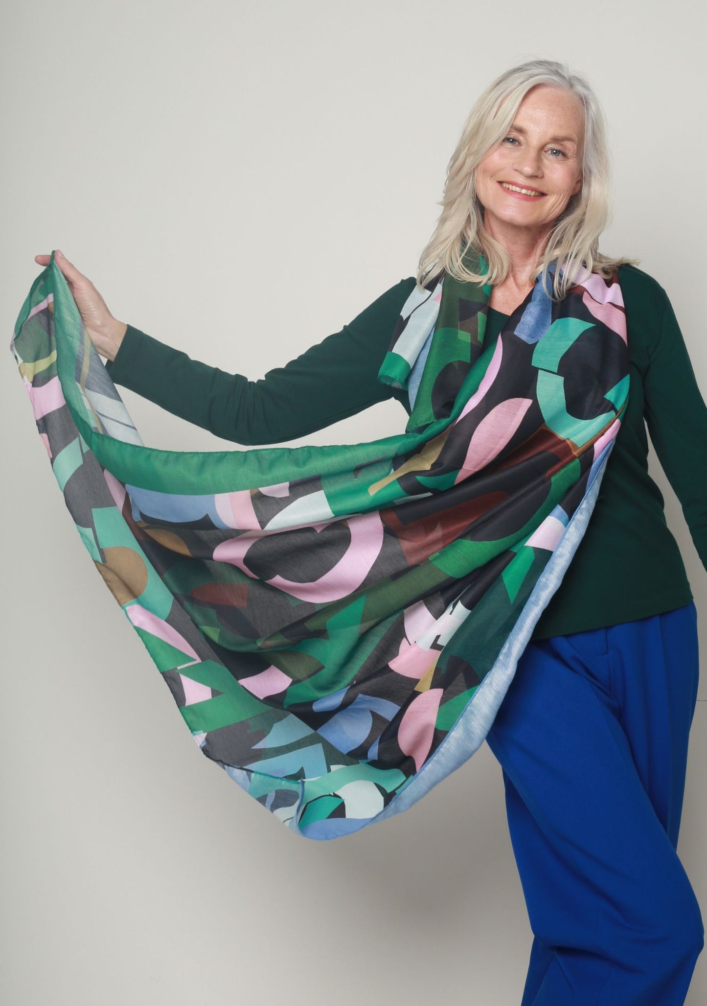 FOULARD FIVER ALPHABET VERT