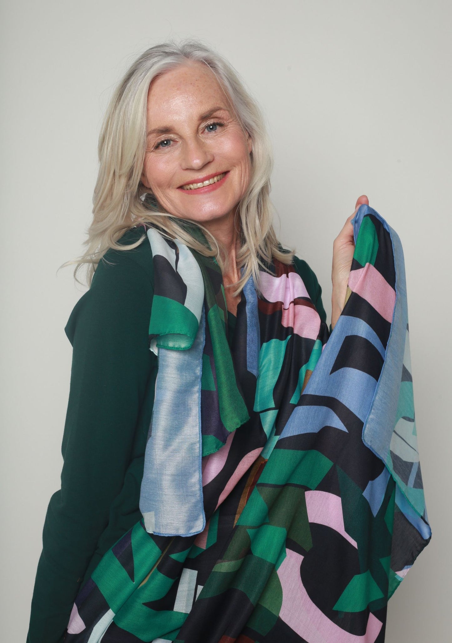 FOULARD FIVER ALPHABET VERT