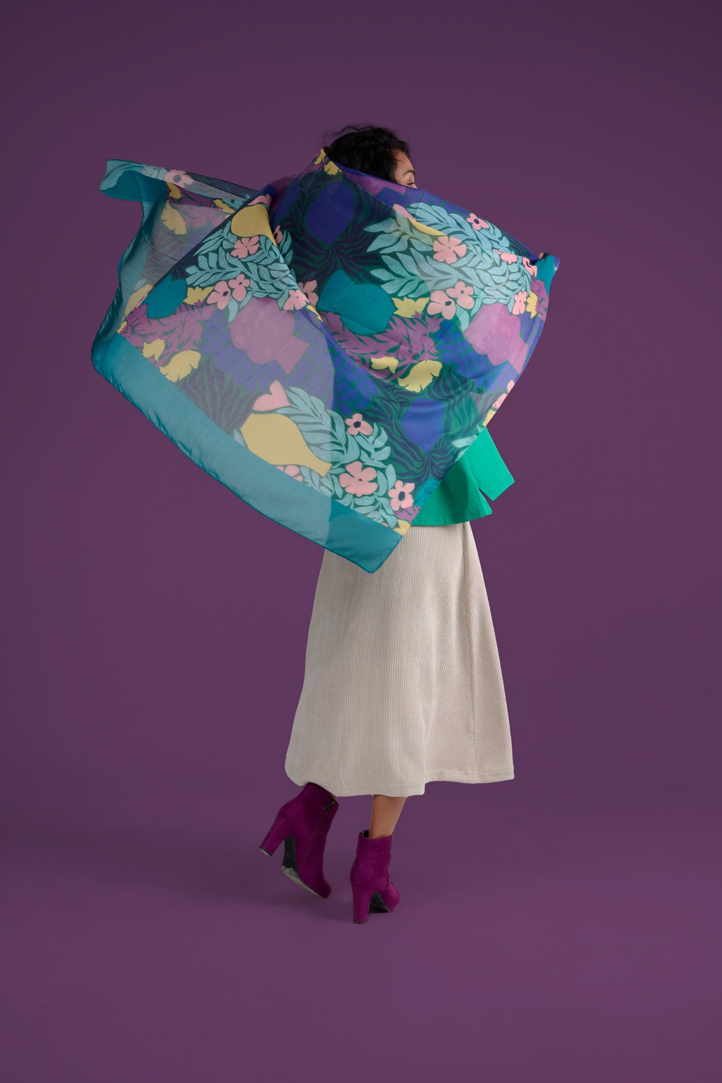 FOULARD FIVER MATISSE VIOLET