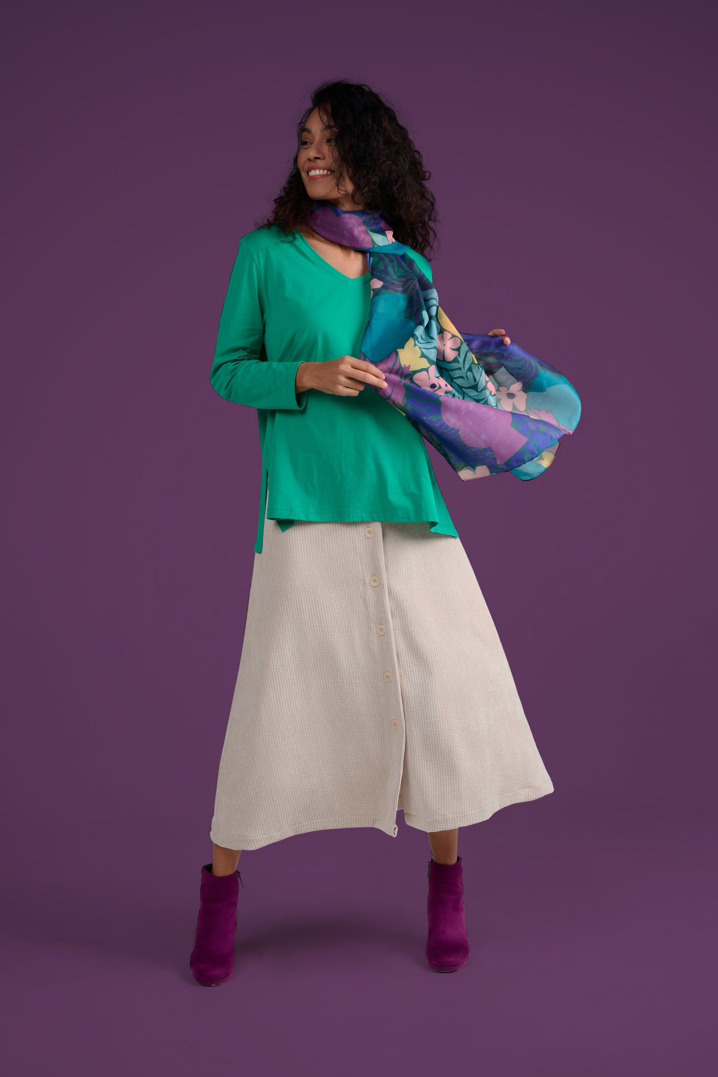 FOULARD FIVER MATISSE VIOLET