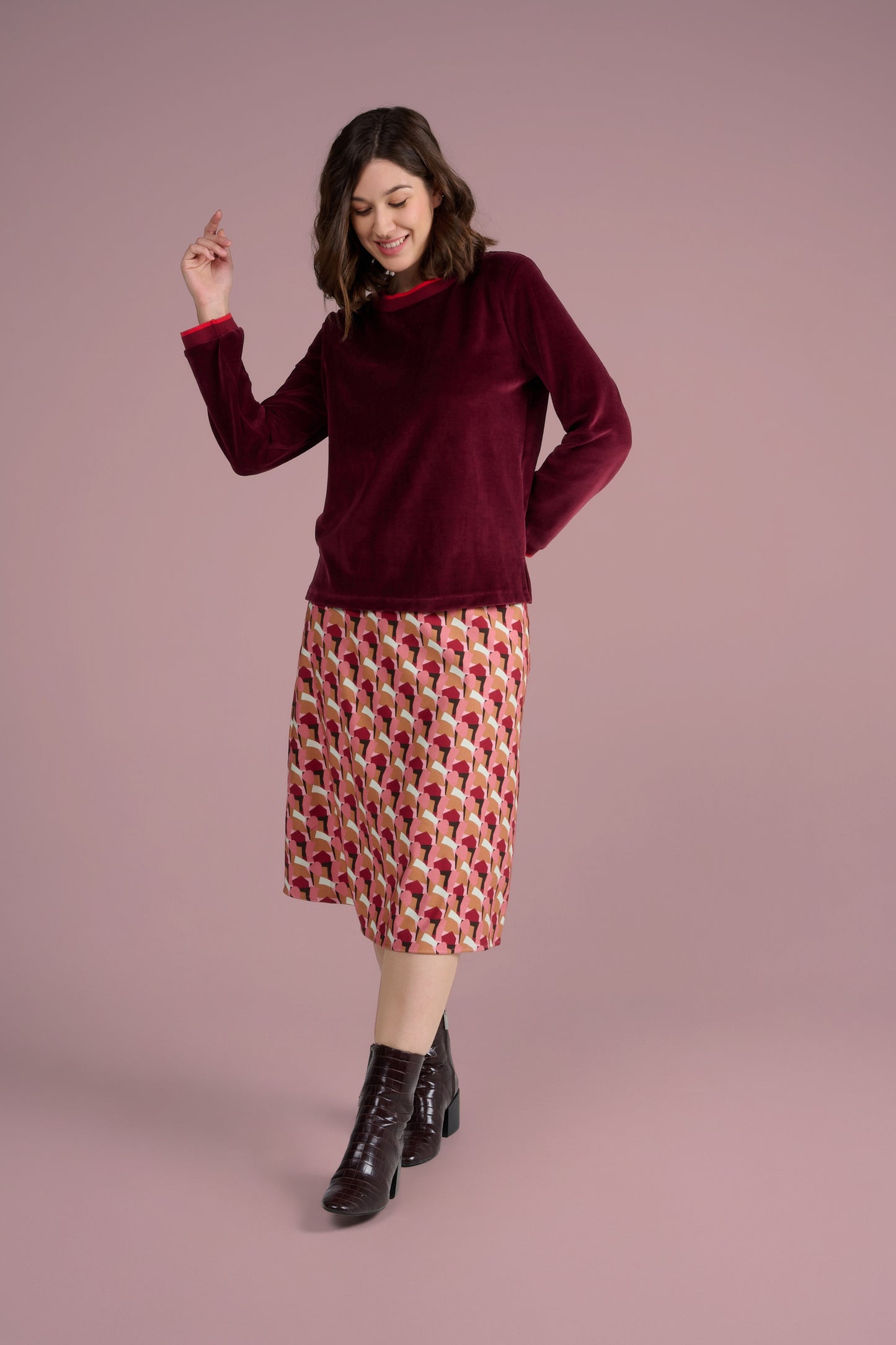 JUPE JARDI BATTLE ROSE