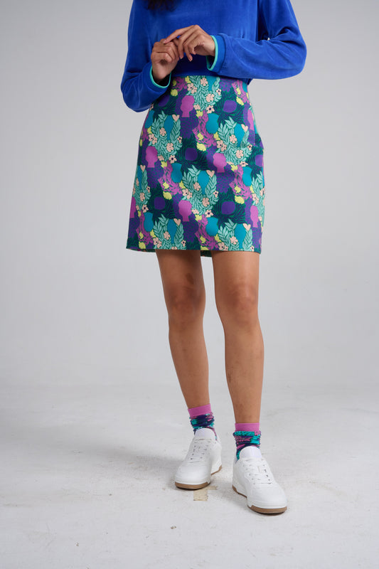 JUPE JESFU VASES VIOLET