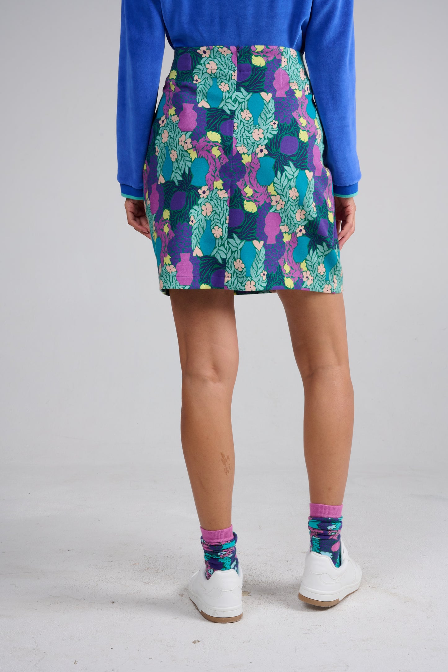 JUPE JESFU VASES VIOLET