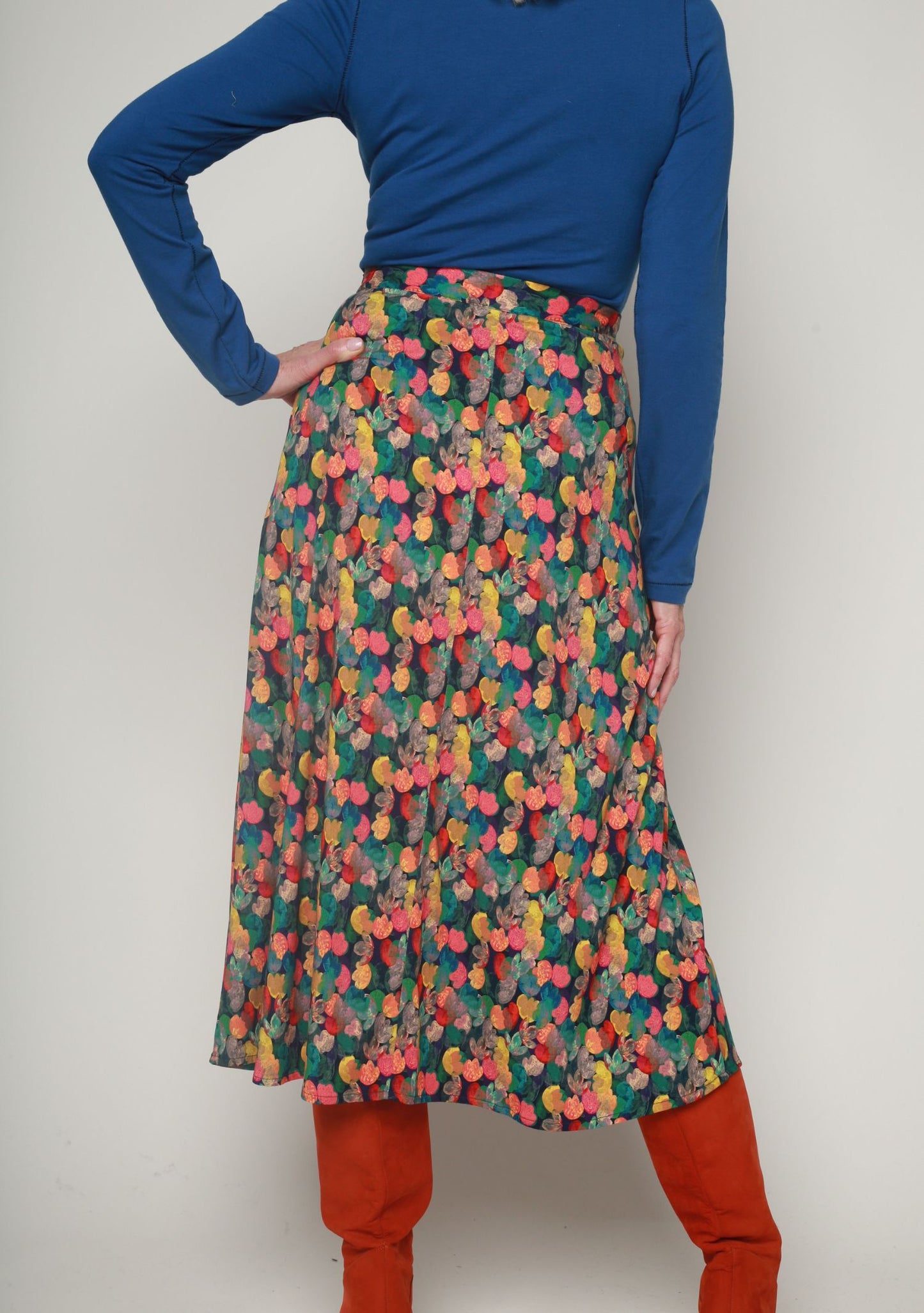 JUPE JINOL BERLINGOT ORANGE