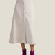 JUPE JINOU VELOURS ECRU