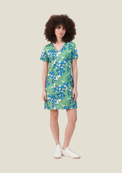 ROBE ROUGE BOSQUET VERT