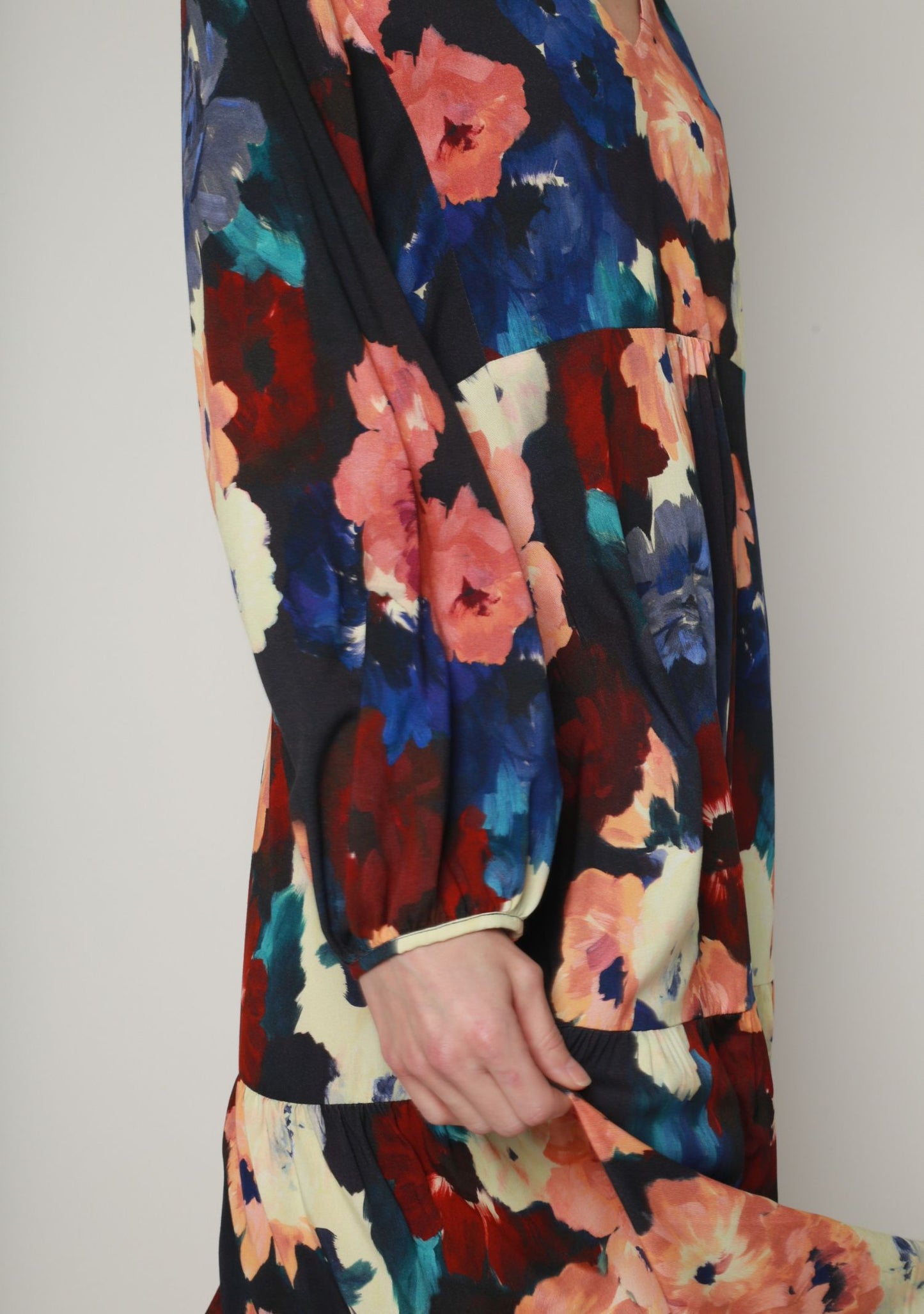 ROBE RACOR FLEURS DHIVER CORAIL