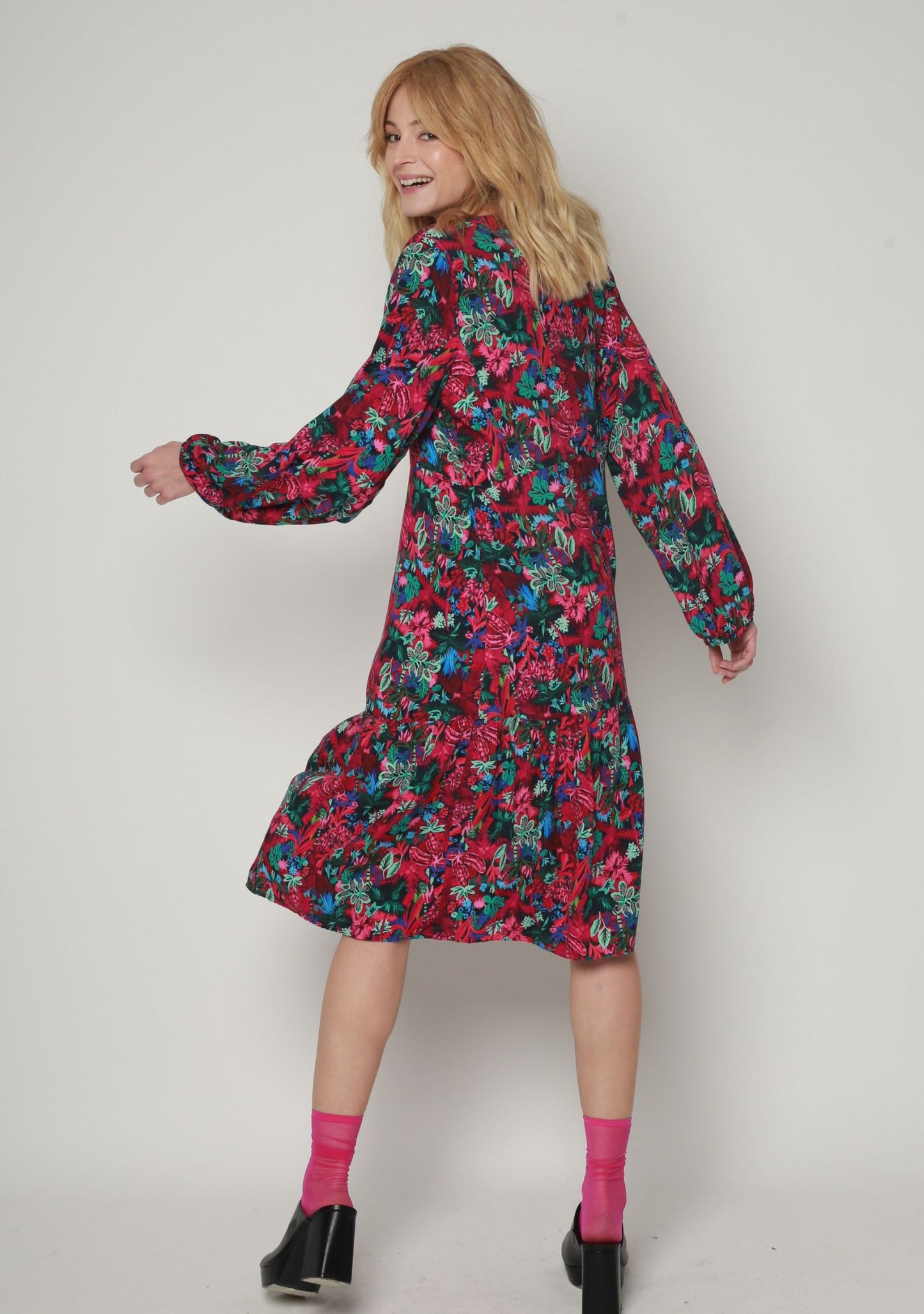 ROBE RACOR FLUORESCENT ROSE