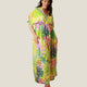 ROBE RAIDA FEUILLAGE JAUNE