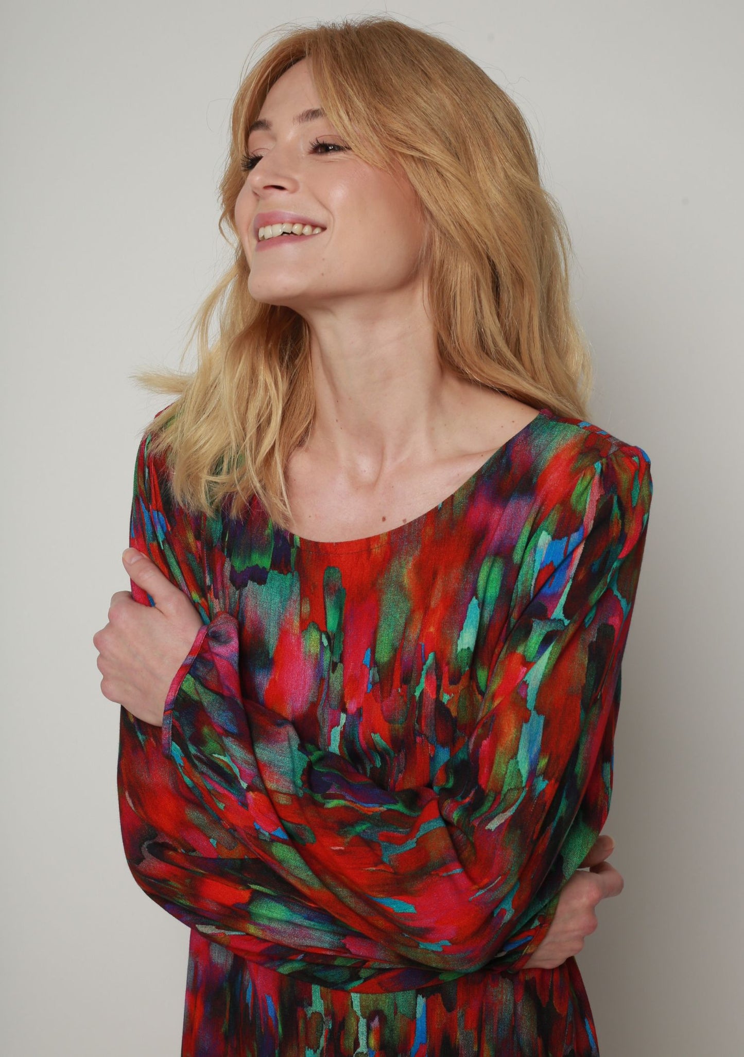 ROBE RANIA PIGMENT MULTICOLORE