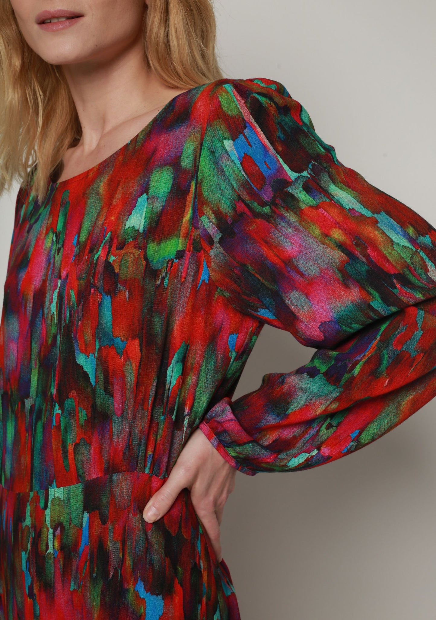 ROBE RANIA PIGMENT MULTICOLORE