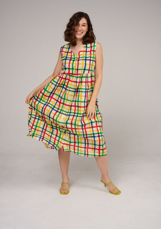ROBE RAZZIA VICHY MULTICOLORE