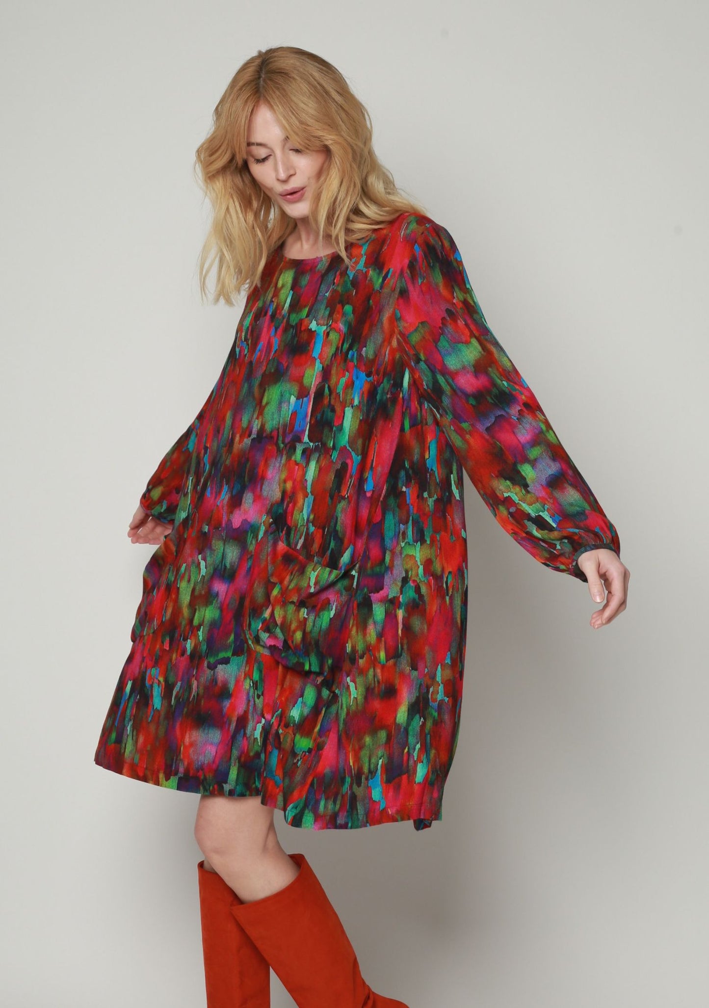 ROBE RDDEU PIGMENT MULTICOLORE