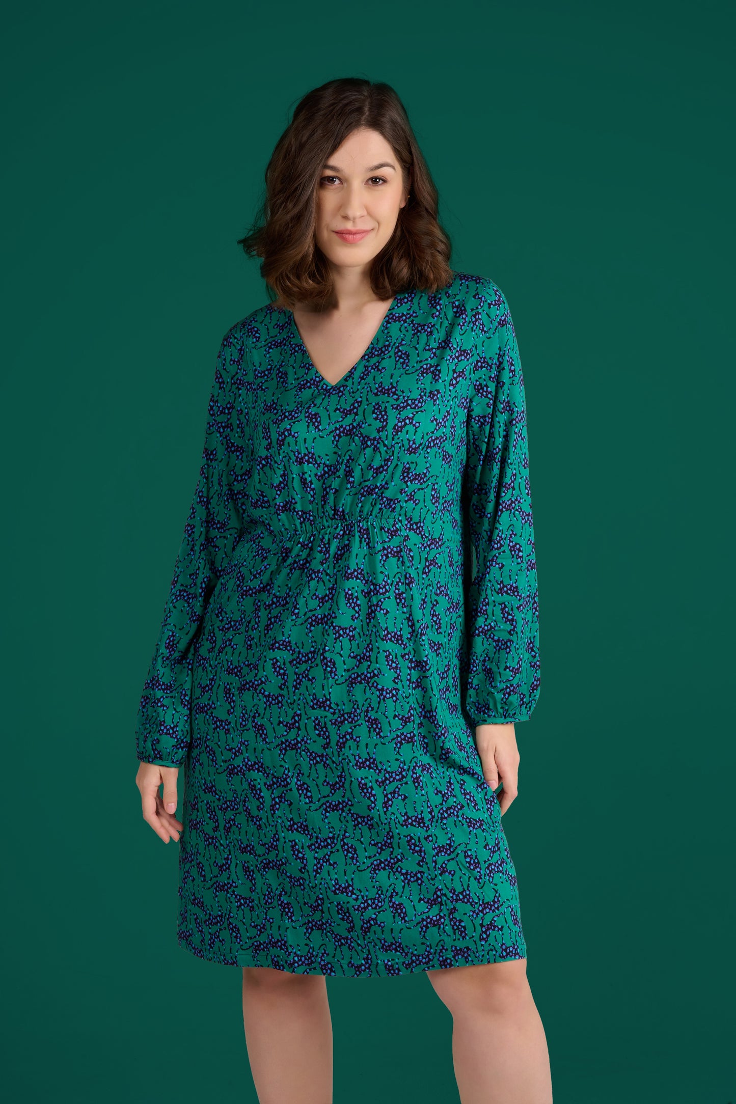 ROBE REGLISSE LEO VERT