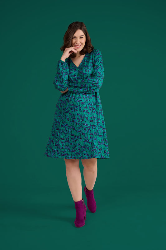 ROBE REGLISSE LEO VERT