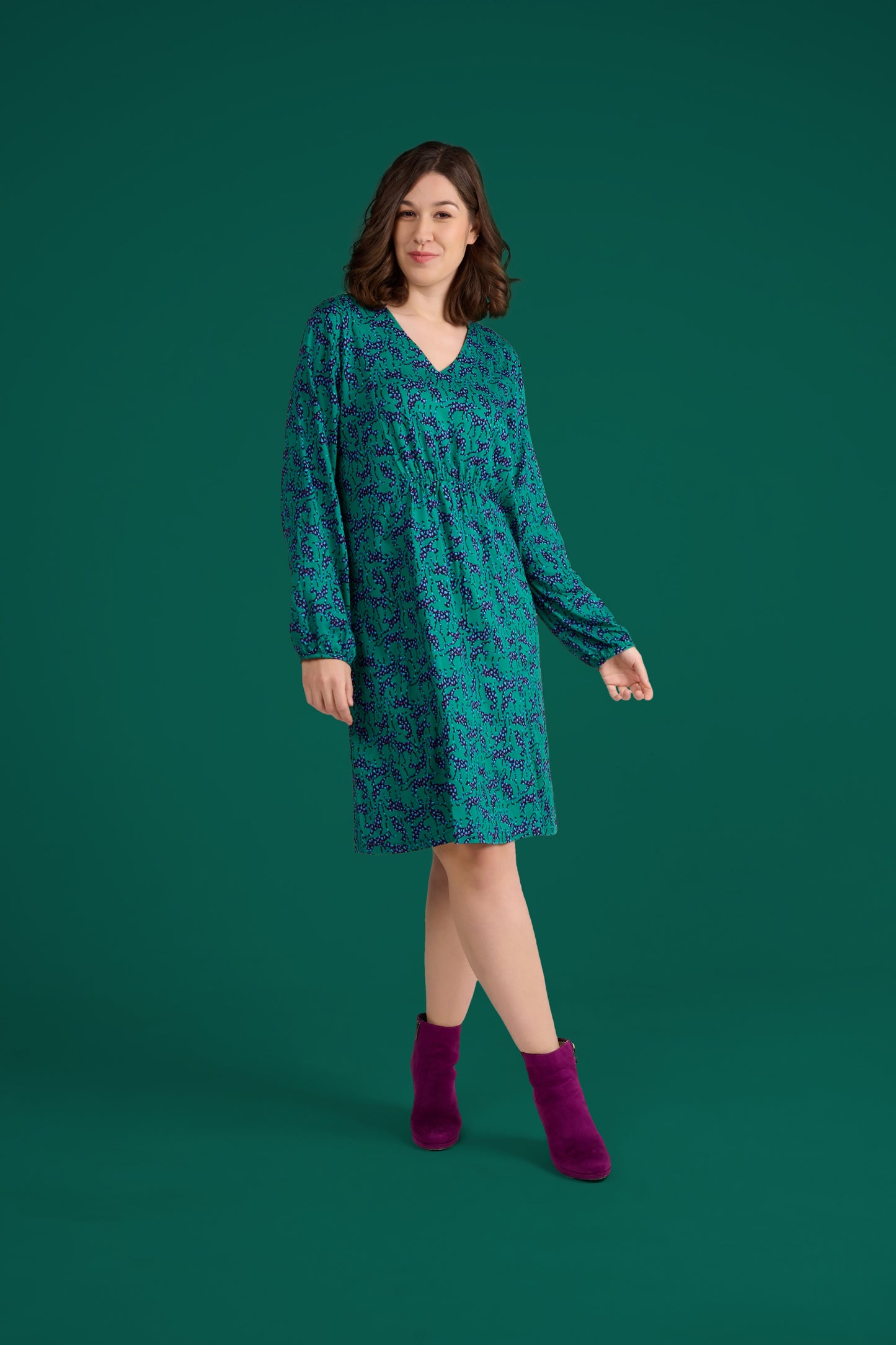 ROBE REGLISSE LEO VERT