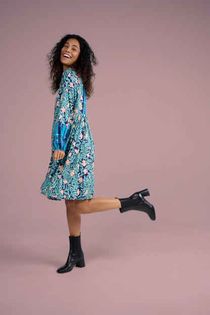 ROBE REINE JARDIN ROSE