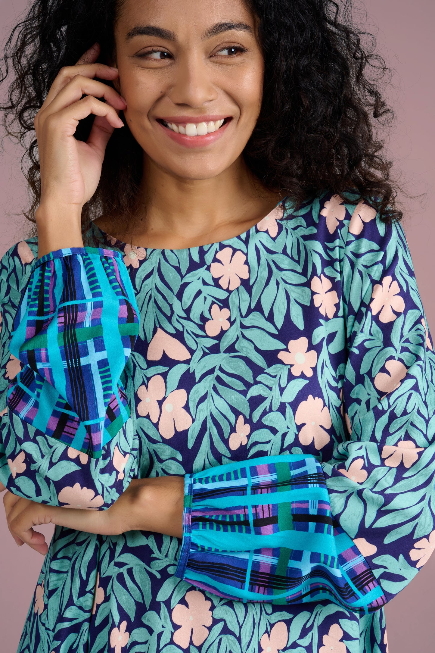 ROBE REINE JARDIN ROSE