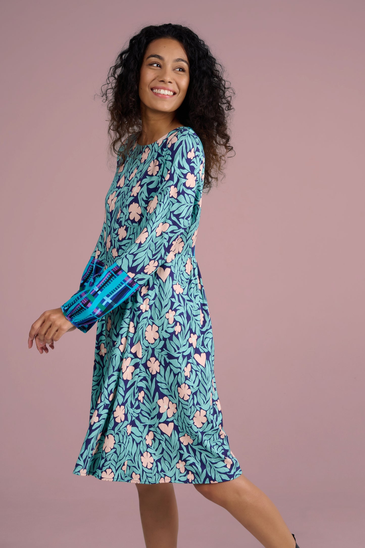 ROBE REINE JARDIN ROSE