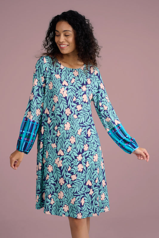 ROBE REINE JARDIN ROSE
