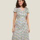 ROBE ROMANE ROND MULTIBLEU