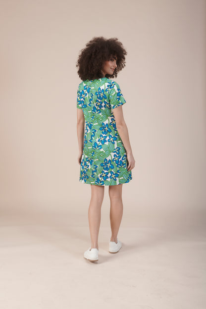 ROBE ROUGE BOSQUET VERT
