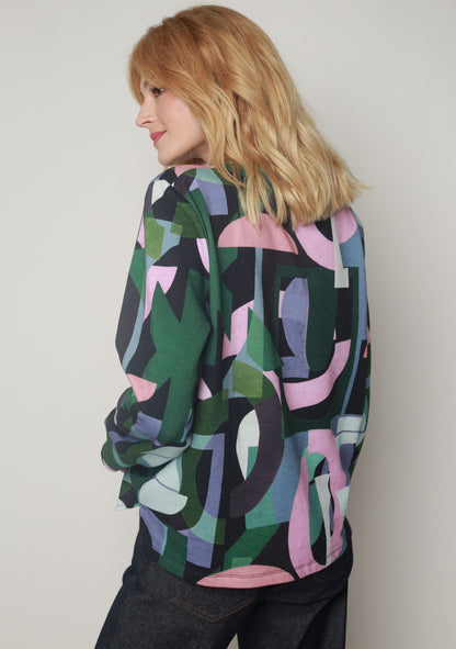 SWEAT SAULE ALPHABET VERT