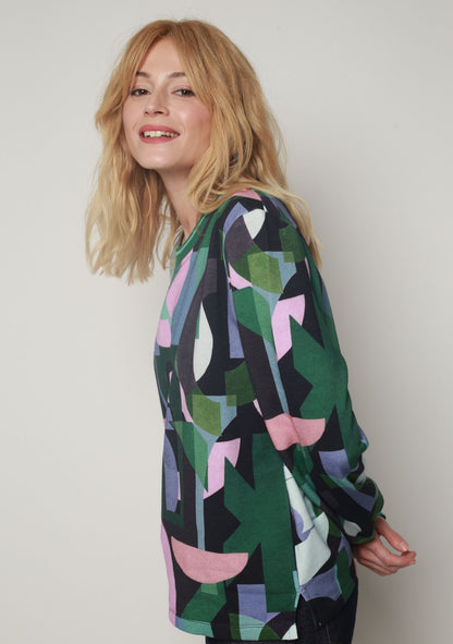 SWEAT SAULE ALPHABET VERT